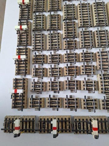 Märklin H0 - M-rail passtukjes en stootblokken -
