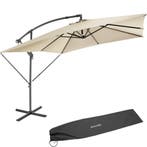 tectake Parasol Apollon met slinger 2,5 x 2,5 m - beige, Tuin en Terras, Verzenden, Nieuw