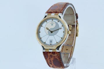 Omega - Devile symbol Diamond bezel MENS QZ - Heren -