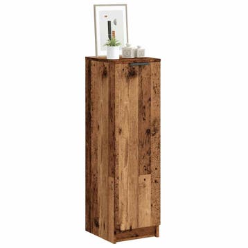 vidaXL Schoenenkast 29,5x35x100,5 cm bewerkt hout oud, Verzenden