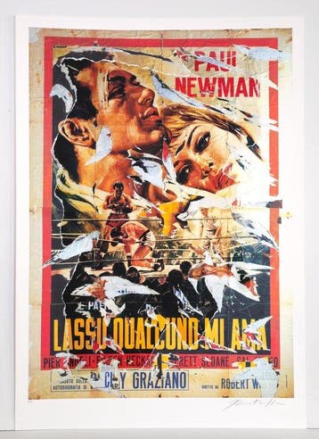 Mimmo Rotella (1918-2006) - Lassù Qualcuno mi ama (Someone, Antiek en Kunst