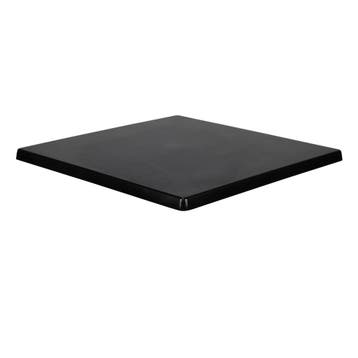 Tafelblad | Zwart | In-/Outdoor | 600x600x30(h)mm Werzalit, Verzenden, Nieuw in verpakking