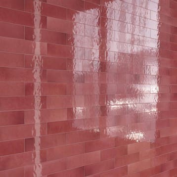 Wandtegel Imola Amore Garnet Aroma Rood Roze Glans 6x24, Ophalen of Verzenden, Wandtegels