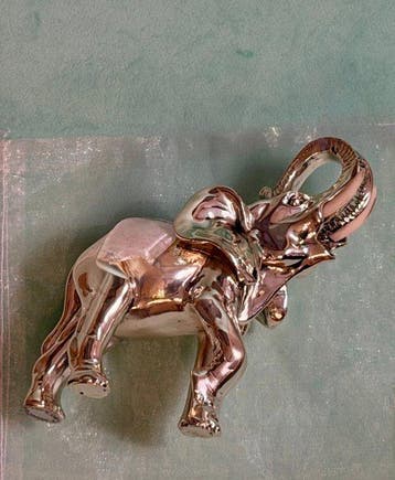 R.Argento Argenti - Beeldje - Dynamic Pose ELEPHANT with