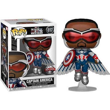Funko Pop  Falcon and the  Soldier  Captain America  817  SE, Verzenden