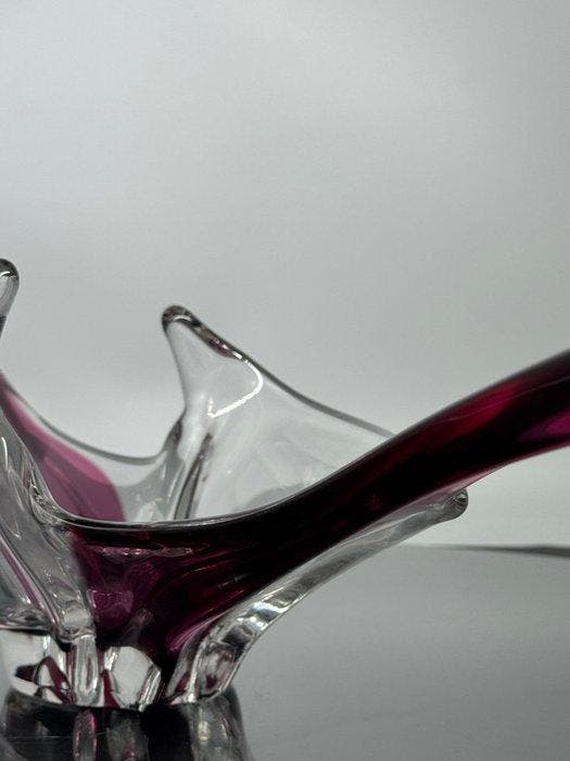 Val Saint Lambert - Saladier - Cristal - Coupe rouge XXl, Antiek en Kunst, Antiek | Glaswerk en Kristal