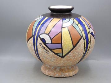 Antoine Dubois (1869-1949) - Vaas - Art Deco - Keramiek