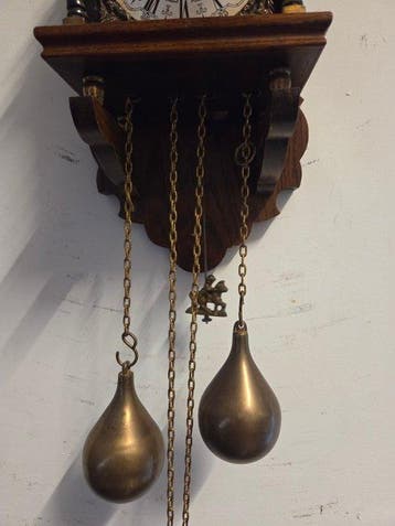Wandklok - Hout - 1960-1970 - Zaanse warmink klok