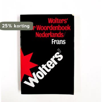 STERWRDBOEK NEDERLANDS-FRANS 9789001813017 GRONINGEN WOLTERS, Verzenden, Nederlands, GRONINGEN WOLTERS, Zo goed als nieuw