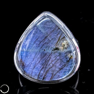 Labradoriet Ring – Grote edelsteenring met intens blauw