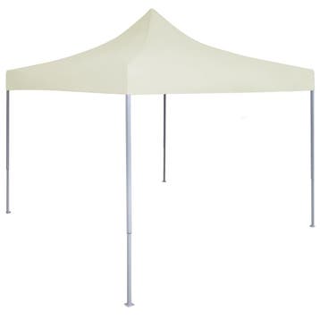 vidaXL Partytent professioneel inklapbaar 2x2 m staal crème, Verzenden, Nieuw