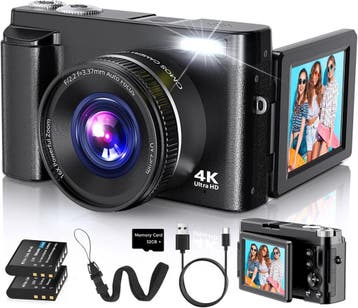 Vizual Digitale Camera - 48MP - 4K 30FPS - incl. 32gb SD, Audio, Tv en Foto, Verzenden, Zo goed als nieuw
