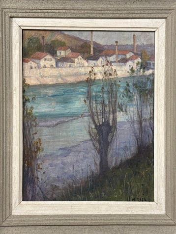 Marguerite Massip (1841-1927) - Usines chimiques du Rhône à, Antiquités & Art
