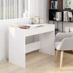 vidaXL Bureau 101x50x76,5 cm bewerkt hout wit, Verzenden
