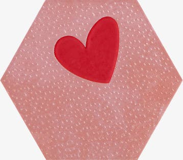 19,8x22,8DC.HEX AG-CIRCUS-CORAZON RO Glans, Ophalen of Verzenden, Nieuw