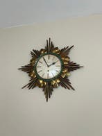 Wandklok - Junghans - Mid-century modern - Messing -