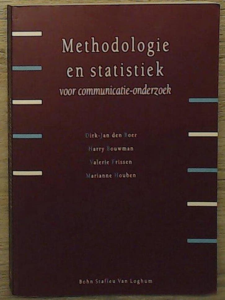 Methodologie & statistiek voor communicatie-onderzoek, Boeken, Economie, Management en Marketing, Gelezen, Verzenden