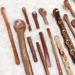 Handgemaakt Bizen-yaki keramische lepel en roerset - Klei -