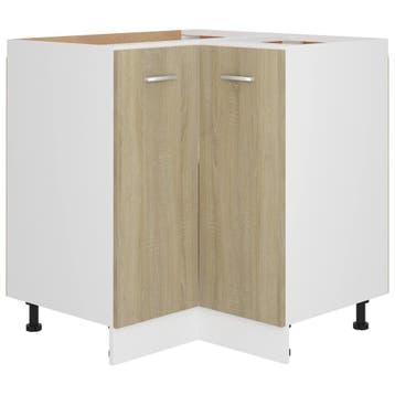 Hoekonderkast Lyon Sonoma Eiken - Slimme keukenoplossing..., Huis en Inrichting, Gebruikt, Bruin, Verzenden, 75 cm of meer