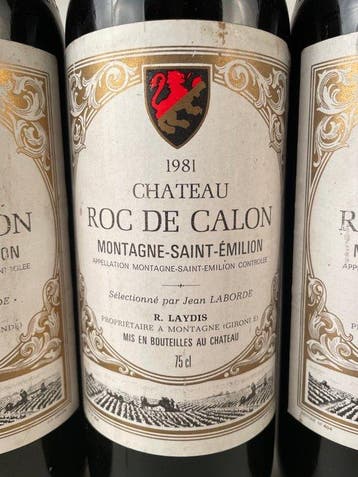 1981 Château Roc de Calon - Montagne-Saint-Émilion - 6, Verzamelen, Nieuw