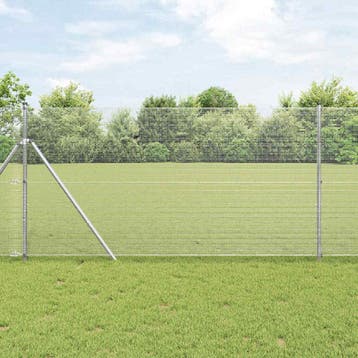 vidaXL gelast draadhek met grondbevestiging 50 x 1 m, Verzenden