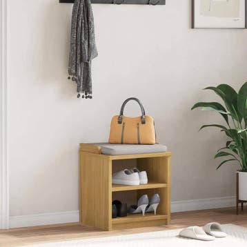 vidaXL Gangbankje SANDNES 45x40x50 cm massief grenenhout, Verzenden, Nieuw