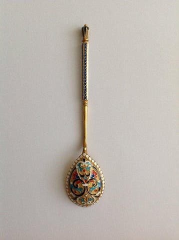 Lepel - .875 (84 Zolotniki) zilver - Russisch antiek zilver