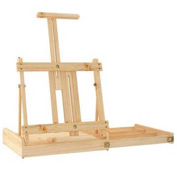 vidaXL Tafelezel met lade 41,5x37x12 cm massief grenenhout, Verzenden