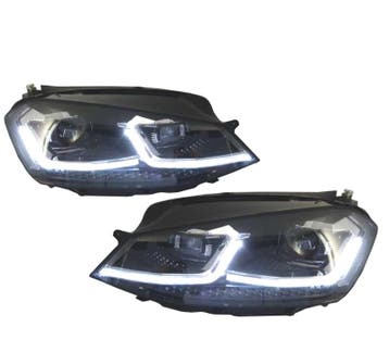 PHARES VOLKSWAGEN VW GOLF 7 12-17 DRL DYNAMIQUES NOIR LOOK 7, Verzenden, Nieuw
