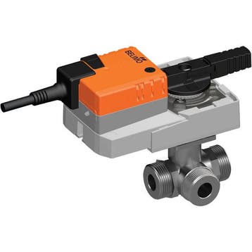 Belimo 3-Weg Kogelkraan G1 Kvs8.6 24VAC/DC 90s, Verzenden