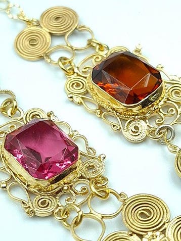 Sans prix de réserve - Collier Argent, Plaqué or - 72.00ct., Handtassen en Accessoires, Kettingen, Nieuw