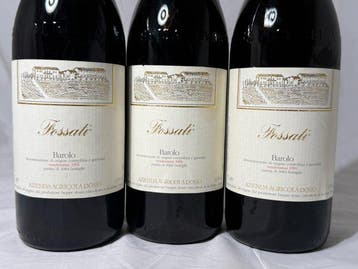 1991 Dosio, Fossati - Barolo - 3 Flessen (0.75 liter), Verzamelen, Nieuw