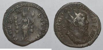 260 269 260 269 Postumus Antoninianus R/ Fides Militum, Verzenden