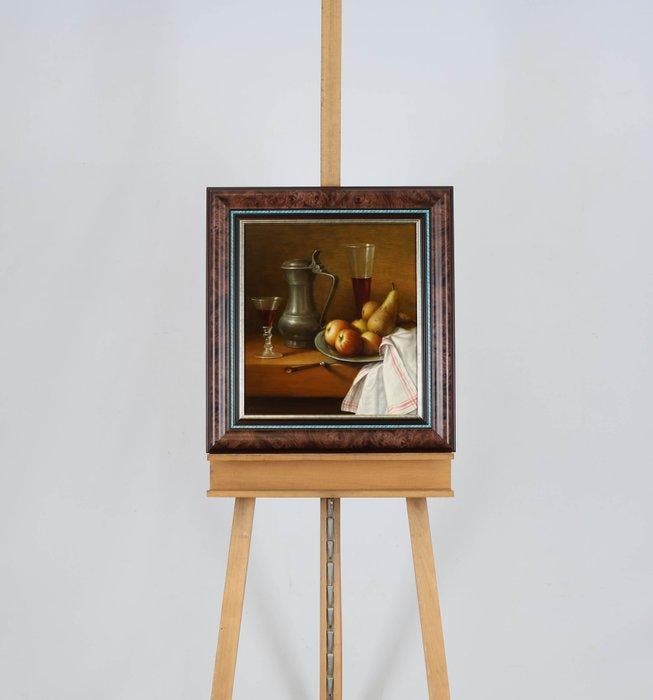 Wil Smits (1941) - Stilleven van witte rozen, Antiek en Kunst, Kunst | Schilderijen | Klassiek