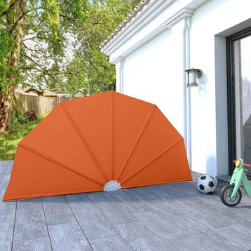 vidaXL Terrasscherm inklapbaar 160 cm terracottakleurig, Verzenden, Nieuw