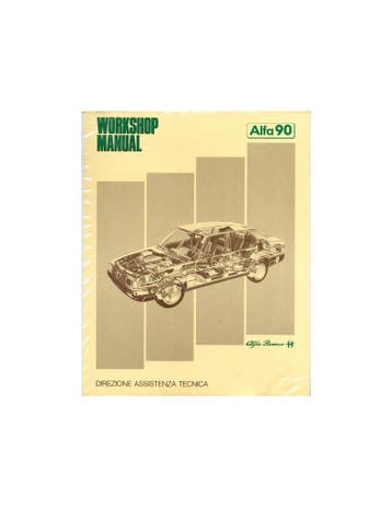 1984 ALFA ROMEO 90 WERKPLAATSHANDBOEK ENGELS