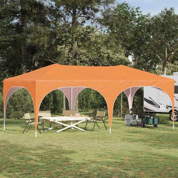 vidaXL Pop-up Feesttent 575 x 288 x 245 cm Oranje Oxford, Verzenden, Nieuw