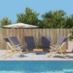vidaXL Strandhanddoeken 6 st 400 g/m² 60x135 cm stof, Huis en Inrichting, Verzenden, Nieuw