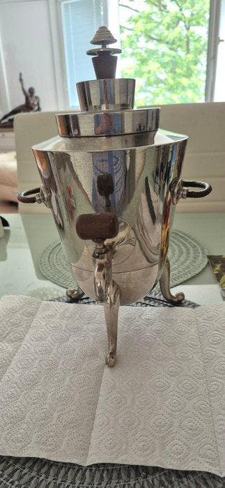 Koffiezetapparaat - Messing, Verchroomd, Antiek en Kunst