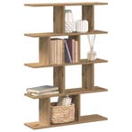 vidaXL Wandschap kubus 12 vakken bewerkt hout artisanaal, Verzenden, Nieuw