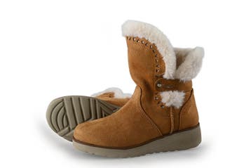 Skechers Enkellaarzen Meisjes in maat 30 Cognac, Verzenden, Jongen of Meisje, Schoenen, Skechers
