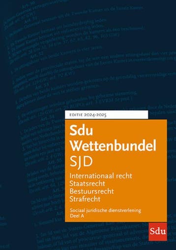 Sdu Wettenbundel Sociaal Juridische Dienstverlening /, Boeken, Verzenden, Gelezen