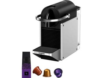 Magimix Nespresso Pixie - Koffiezetapparaat - Metaalgrijs, Verzenden, Zo goed als nieuw