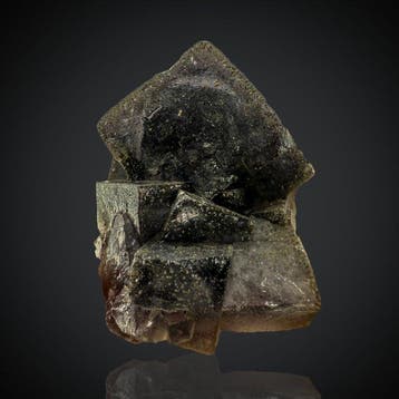 Amas de cristaux de fluorite violette naturelle –