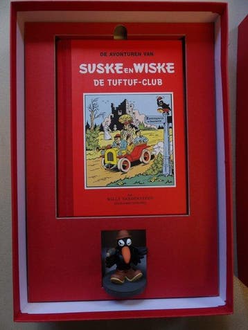 Suske en Wiske - De Tuftuf-club - Luxe box + beeldje raaf +, Nieuw