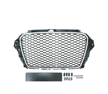 Calandre Look Rs3 Pour Audi A3 8V 12-16 Noir Chromé, Verzenden