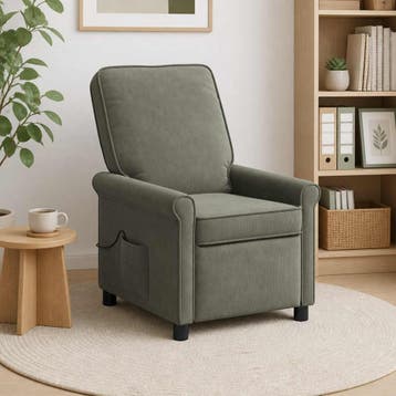 vidaXL Massage-relaxfauteuil Lichtgrijs 69 x 95 x 101 cm, Verzenden, Nieuw