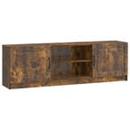vidaXL TV Kast Gerookt eiken 150 x 31 x 47 cm Bewerkt hout, Verzenden