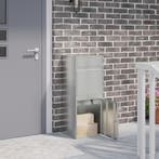 vidaXL Pakket Inwerpkoker met opslag Zilverkleurig 47,5 x 38, Verzenden, Nieuw
