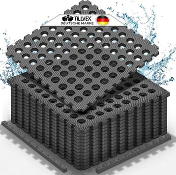 Zwembadtegels - Fitnesstegels - Foam tegels - 4 stuks - Grij, Verzenden, Nieuw
